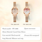 Mark Fairwhale Cross-Border Hot Selling Starry Sky Dial Quartz Watch Trendy Milanese MeshStrapLadies Watch Wholesale Bulk Supply-5