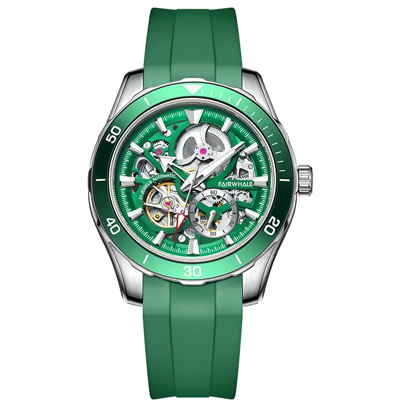 Mark Fairwhale Luxury Import Automatic Movement Stainless Steel Luminous Custom Logo Diver Wrist Mechanical Watches for Men-6