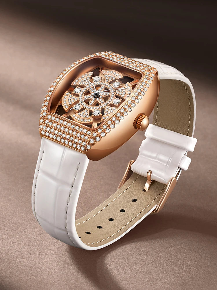 Luxury Brand Watch Women Quartz Waterproof Fashion Business Leather Lady Watch  Dial Watch-1