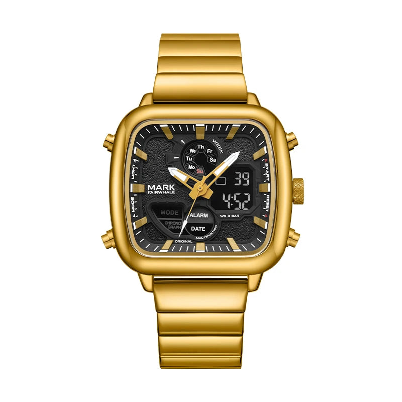 New Digital Watch 30m Waterproof Wristwatch Quartz Clock Sport Watch Male Big Watches Luminous-7