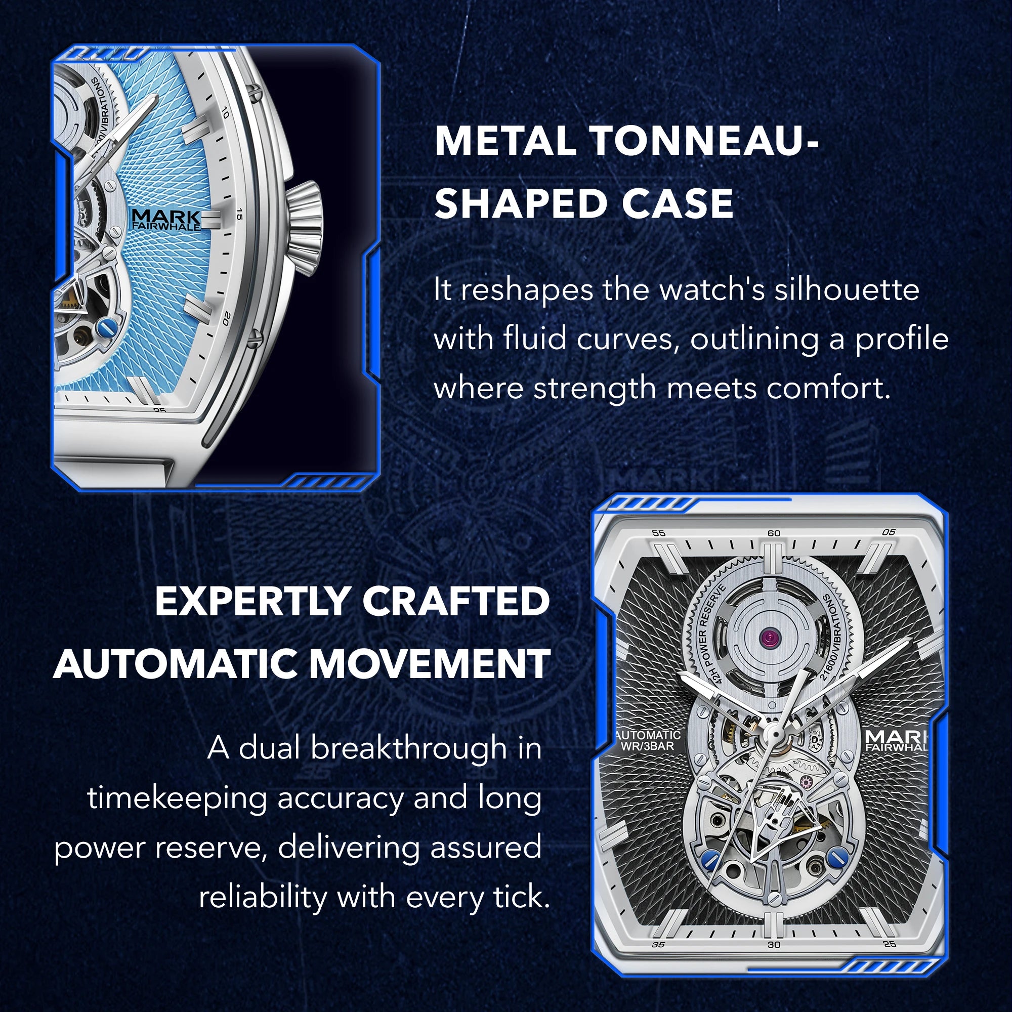 Mark Fairwhale Hot SalesWatch Men Luxury Multifunctional Luminous Waterproof Sports Chronograph Silicone Strap Quartz Watches-3