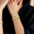 Custom Logo Men Women Wrist Digital Quartz Watches Yellow Black White Leather Band Waterproof  Watches Sport Quartz Wristwatch-4