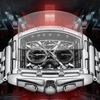 Mark Fairwhale Luxury Quartz Men Fashion Stainless Steel Band Chronograph Watches for Men-3