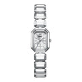 Mark Fairwhale Women Quartz Watch High Clear Mirror Hour Clock Classic Stainless Steel Clock Waterproof Luxury Chronograph Watch-6