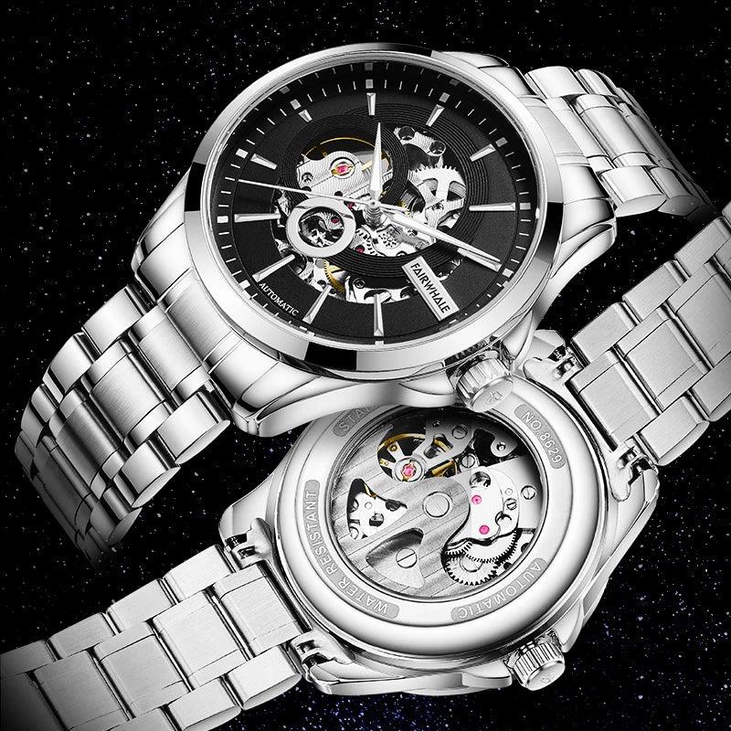 Custom logo Fashion Waterproof Men's Luxury Special Dial Automatic Mechanical Watch 316L Men's Mechanical Watch-1