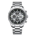 Mark Fairwhale Men Quartz Chronograph Watch Luminous Hands Date 30M Water Resistant Stainless Steel Bracelet Business Wristwatch-6