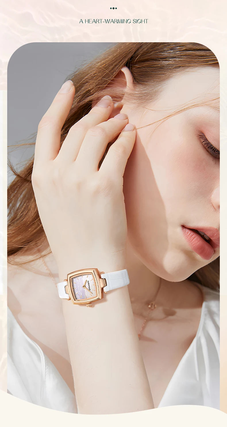 Wholesale Factory Custom Fashion Wrist Luxury Cheap Prices Low MOQ Clock for Women's  Leather Quartz Watches-4