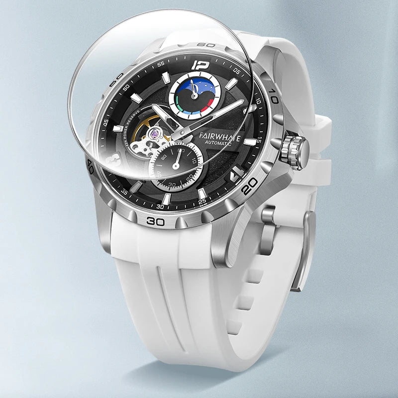 OEM ODM Men Watch Sapphire Stainless Steel Case Luminous Hand 40mm Automatic Mechanical Watch-4