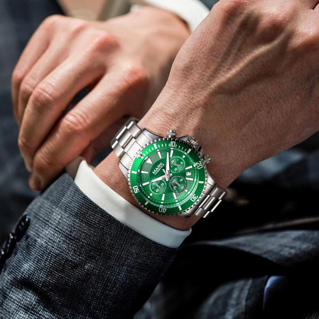 Mark Fairwhale New Arrived Hot Sale Stainless Steel Brand Sport Luxury Watch Men Quartz Wristwatch-3