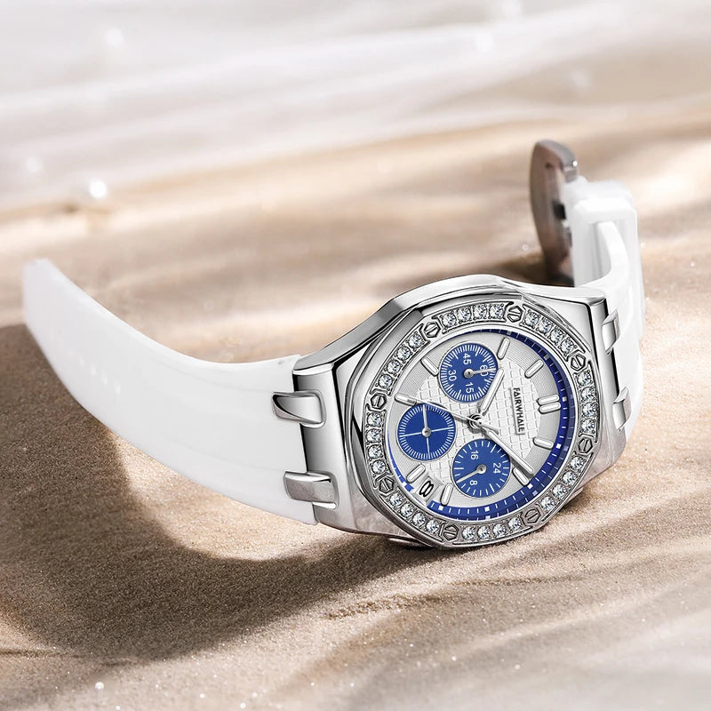 Luxury Women Wristwatch Diamond 3ATM Waterproof Design Watch Women Quartz Wrist Watches-2