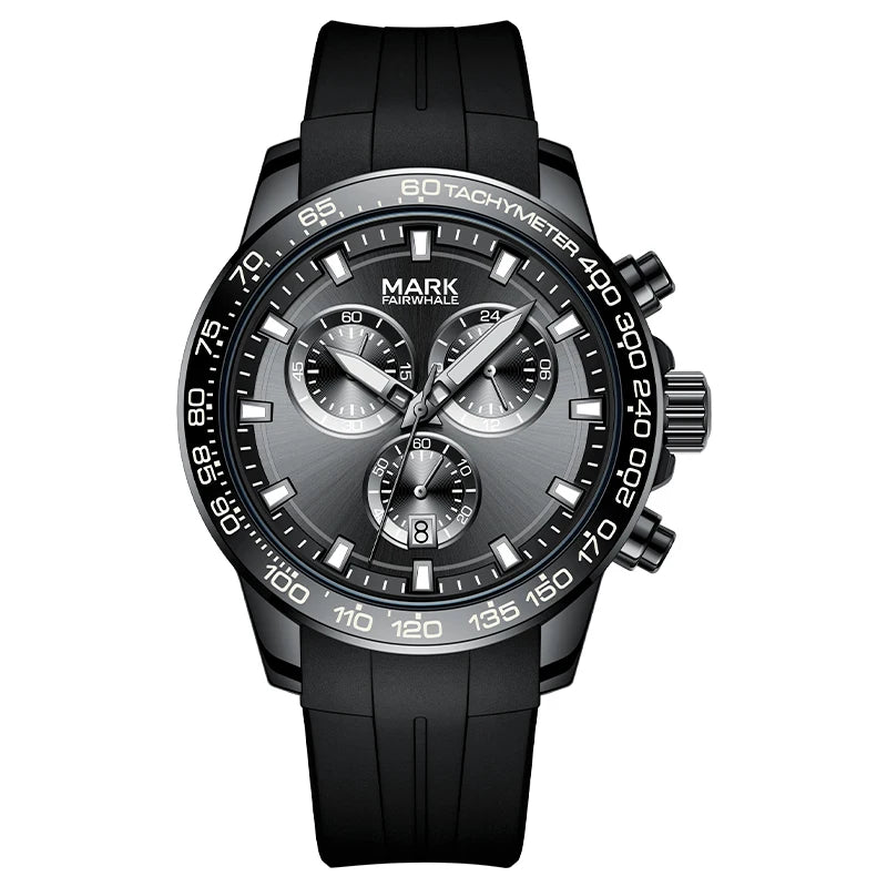 Mark Fairwhale Brand Fashion Alloy Case Night Light Quartz Wristwatches Waterproof Business Sports Watch for Men-6