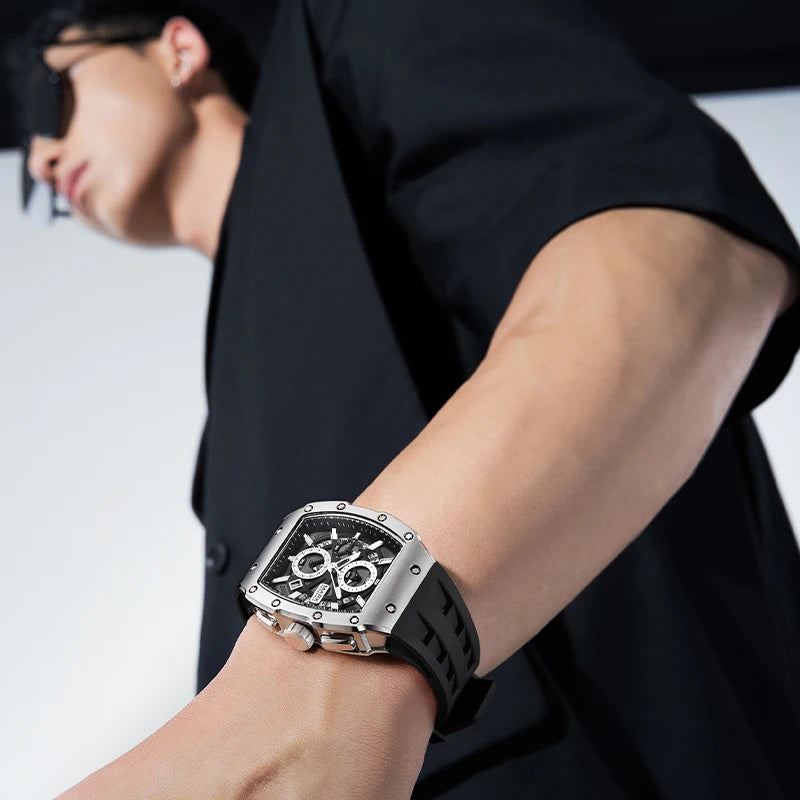 Brand New Fashion Watch Men Waterproof Quartz Watch for Men Chronograph Luxury Watch Male-4