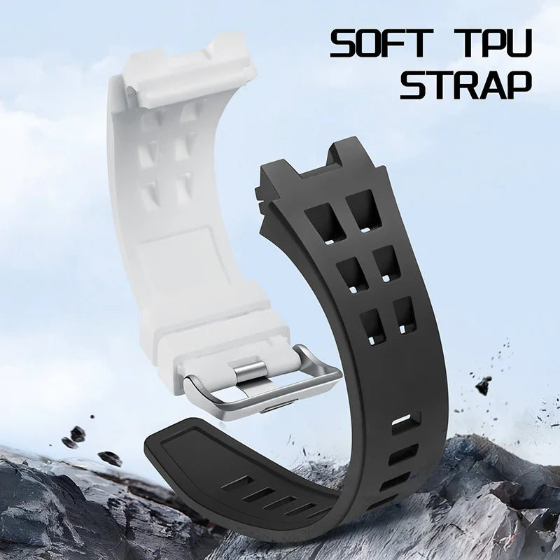 Mark Fairwhale New Design Luminous Electronic Analog Digital Watch Man Waterproof Multifunctional Sport Chrono Watch TPD Strap-3