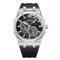 Custom Wholesale Bestselling Interstellar Sci-Fi Mechanical Watch Trendy Octagonal Case Luminous Waterproof Men Wristwatch-6