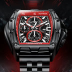 Mark Fairwhale Luxury Quartz Men Fashion Stainless Steel Band Chronograph Watches for Men-2