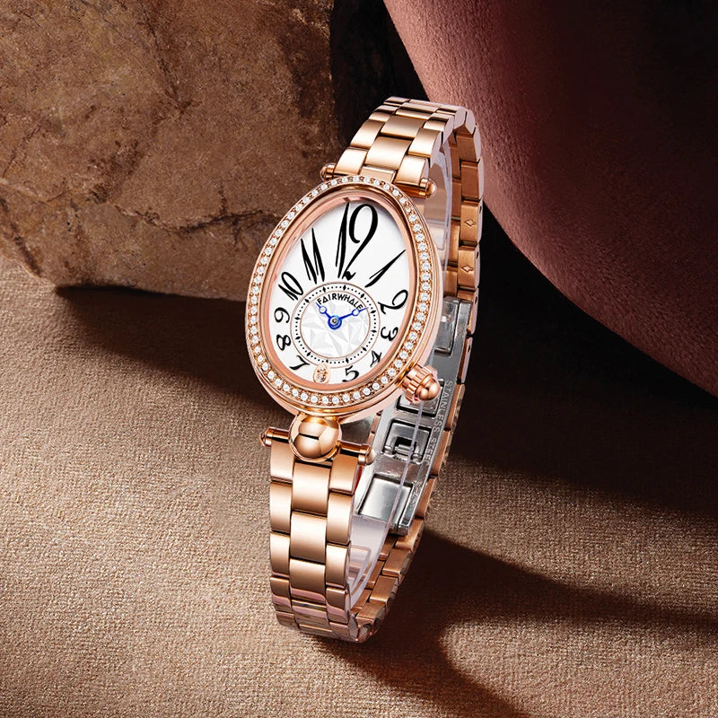 Fairwhale Women Diamond Luxury Wristwatch Dial Minimalism Women Quartz Watches-0