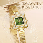 Mark Fairwhale Cross Border New Arrival Fashion Gold Mesh Strap Womens Watch Light Luxury Retro Milanese Steel Band Quartz Watch-1