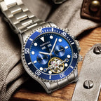 Luxury Automatic Movement 3ATM Waterproof Steel Strap Automatic Men Mechanical Watch-0