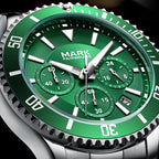 High Quality Men's Stainless Steel Sport Watches Waterproof Classic Quartz Wrist Business Watches 30m Water Resistance Alloy-2
