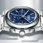 Mark Fairwhale Luxury Design Stainless Steel Band High Quality Men Chronograph Quartz Watch-0