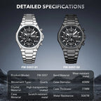 Mark Fairwhale New Cross Border Stylish Trendy Mens Watch Multi Function Chronograph Luminous Water Resistant Quartz Watch-5