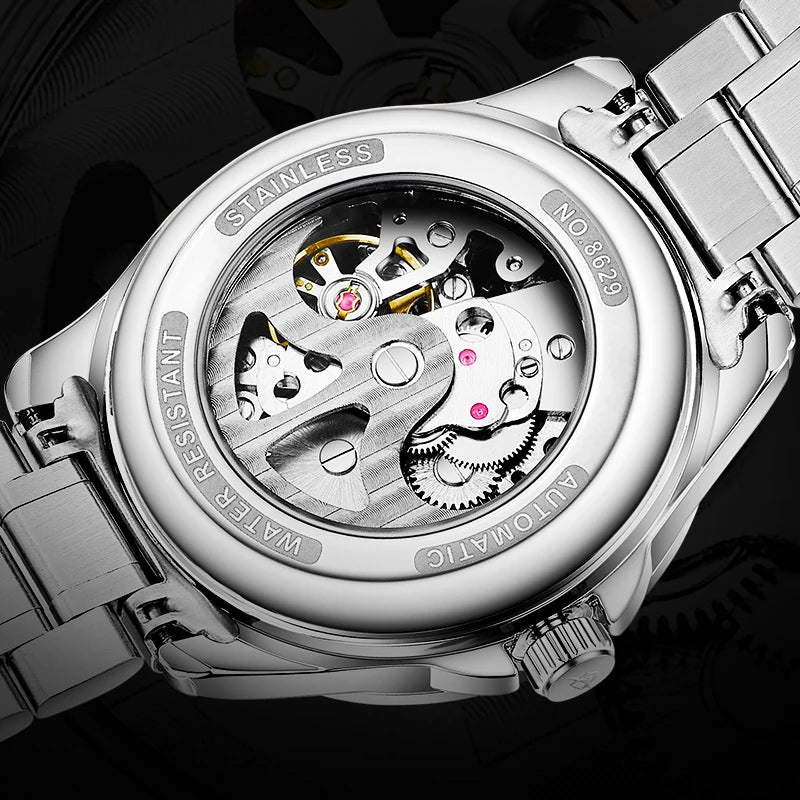 Custom logo Fashion Waterproof Men's Luxury Special Dial Automatic Mechanical Watch 316L Men's Mechanical Watch-4