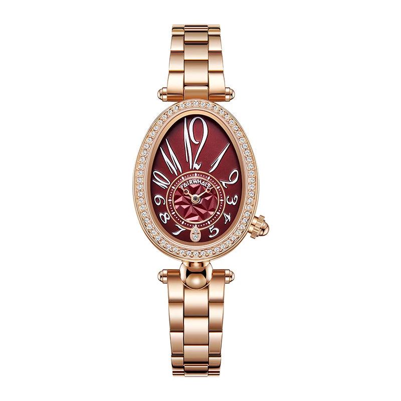 Fairwhale Women Diamond Luxury Wristwatch Dial Minimalism Women Quartz Watches-7