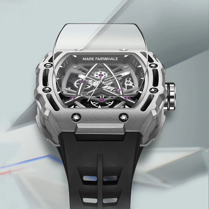 Mark Fairwhale Sport Fashion Luxury Waterproof Hollow Relojes Tourbillon Automatic Mechanical Watch-3