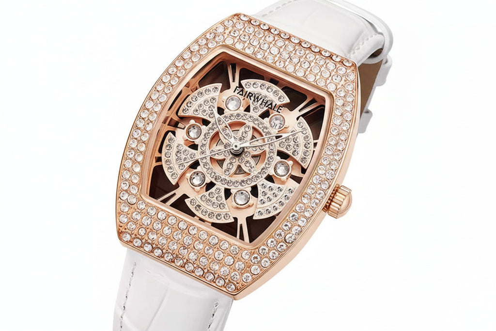 Luxury Brand Watch Women Quartz Waterproof Fashion Business Leather Lady Watch  Dial Watch-0