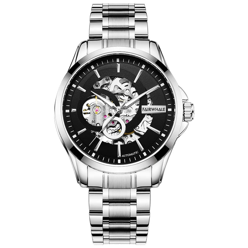 Custom logo Fashion Waterproof Men's Luxury Special Dial Automatic Mechanical Watch 316L Men's Mechanical Watch-6