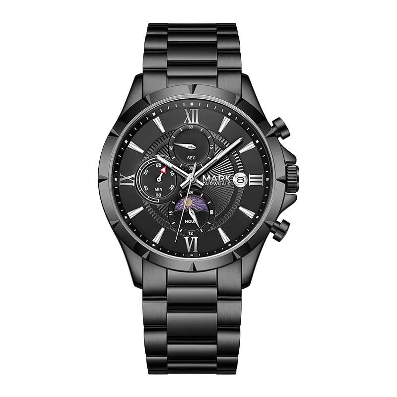 Mark Fairwhale Cross Border Light Luxury Business Mens Watch Chronograph Luminous Water Resistant Quartz Watch Wholesale-8