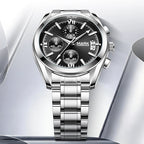 Mark Fairwhale High Quality Luxury Designer Sports Stainless Band Minimalist Casual Chronography Waterproof Men Quartz Watches-0