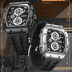 Mark Fairwhale 2025New Men's Quartz Watch Waterproof 3ATM Watch Calendar Tonneau Dial Scratch Resistant Glass Mirror Wrist Watch-0
