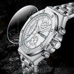 Mark Fairwhale Business Mens Watches Top Luxury Quartz Watch Men Stainless Steel Waterproof Wristwatch-1