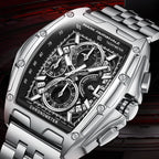 Mark Fairwhale Luxury Quartz Men Fashion Stainless Steel Band Chronograph Watches for Men-1