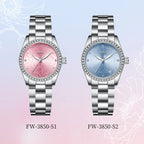 Mark Fairwhale Hot Sale Fashion Flower Quartz Dial Bracelet Stainless Steel Strap Women Watches Full Diamonds Girls Relogio-4