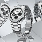 Fashion Water Resistant Stainless Steel Mutli-function Quartz Movement Wrist Watches for Men-3