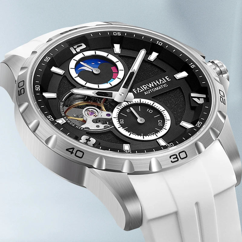 OEM ODM Men Watch Sapphire Stainless Steel Case Luminous Hand 40mm Automatic Mechanical Watch-0