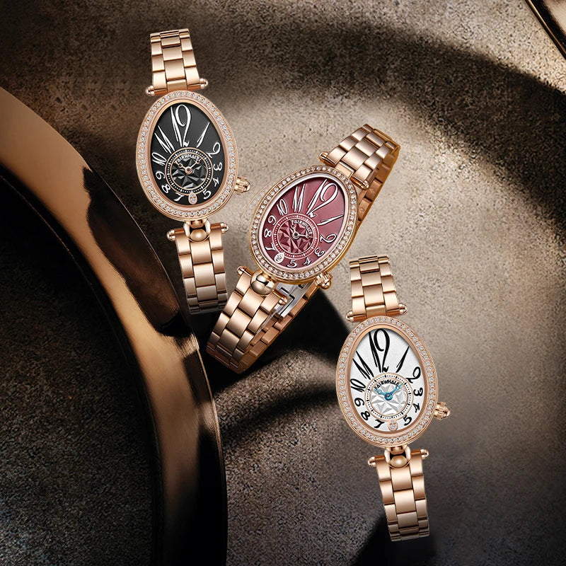 Fairwhale Women Diamond Luxury Wristwatch Dial Minimalism Women Quartz Watches-1