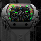 Mark Fairwhale New Trend Mens Watch Tonneau Dial Chronograph Calendar Luminous Quartz Watches for Men-5