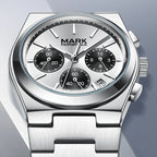 Mark Fairwhale Luxury Design Stainless Steel Band High Quality Men Chronograph Quartz Watch-1