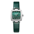 Newest Diamond Rhinestone Fashion Women Leather Watch Square Leather Bracelet Watch White Black Green  Women Quartz Watches-6
