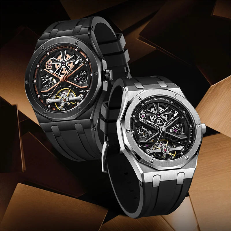 Top Luxury Brand Men Watches Rubber Strap Sapphire Glass Sports Watch Chronograph Men Automatic Watch-0