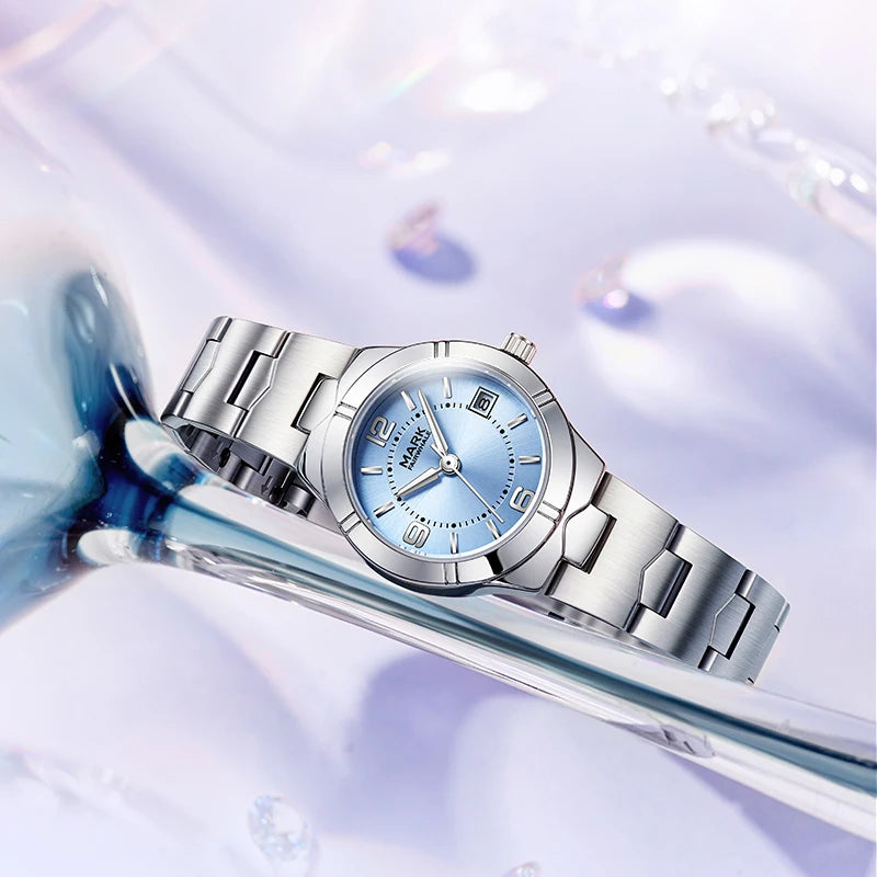 Mark Fairwhale New Cross Border Light Luxury Exquisite Women's Watch Stylish Waterproof Stainless Steel Strap Quartz Watch-2