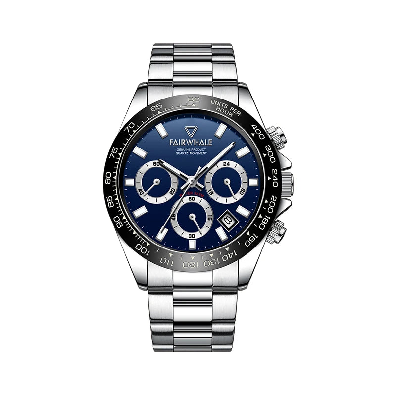 Stainless Steel  Case Luxury Fashion Quartz Wristwatches Custom Logo Men Watches-2