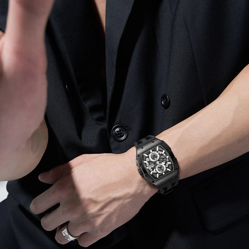 Brand New Fashion Watch Men Waterproof Quartz Watch for Men Chronograph Luxury Watch Male-2