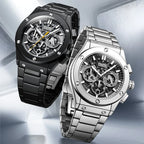 Mark Fairwhale Hot Selling Luxury Men's Quartz Wrist Watch Six-Pin Chronograph Watch Night Light Pointer Fashion Quartz Watch-0