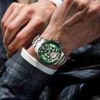 Luxury Automatic Movement 3ATM Waterproof Steel Strap Automatic Men Mechanical Watch-4