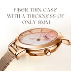 Mark Fairwhale Cross-Border Hot Selling Starry Sky Dial Quartz Watch Trendy Milanese MeshStrapLadies Watch Wholesale Bulk Supply-1