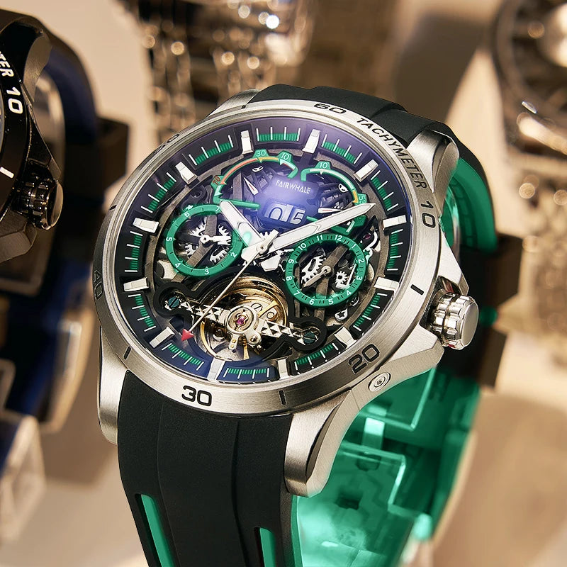 Men's Mechanical Watches Luxurious Wristwatch Date Frame Calender Mechanical Watch Business Automatic Mechanical Watch-8